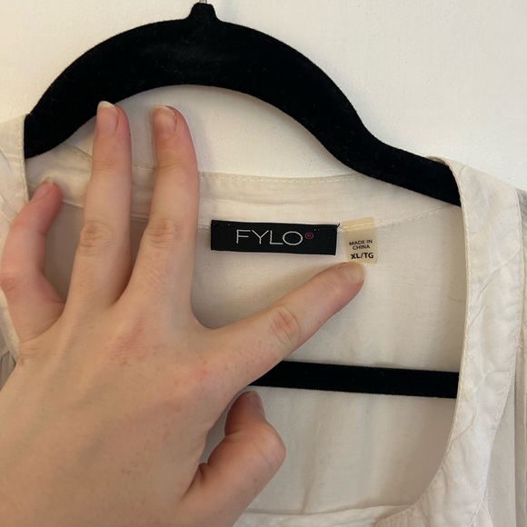 FYLO white women’s long sleeve blouse - Picture 7 of 14
